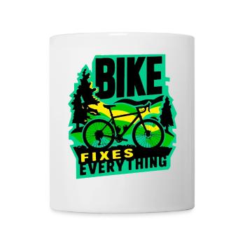 Bike Fixes Everything Adventure Design - Mug - white - Front