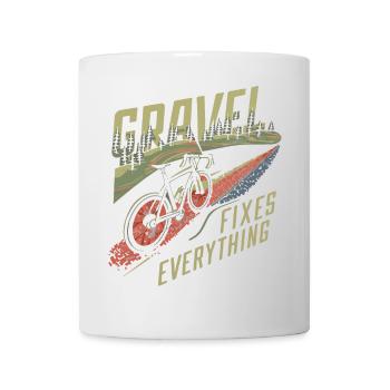 Gear and Trail Cycling Art - Mug - white - Front