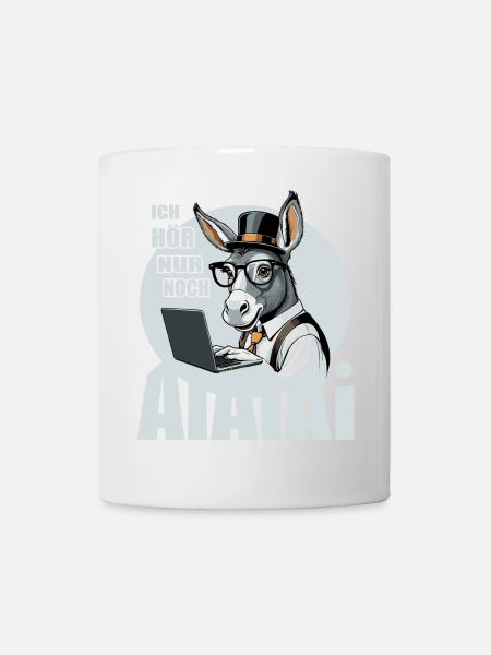 Ich hör nur noch AI AI AI - Tasse - Weiß