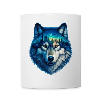 Loup - Mug blanc - blanc - Devant
