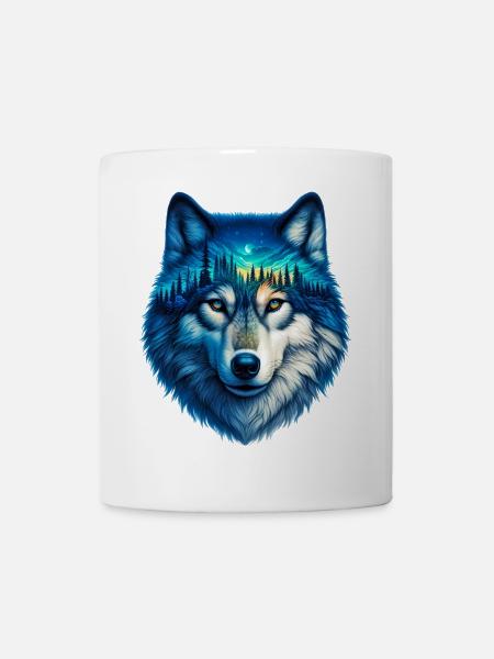 Wolf - Tasse - Weiß
