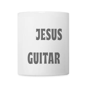 Ce garçon joue de Jésus et de la guitare - Mug blanc - blanc - Devant