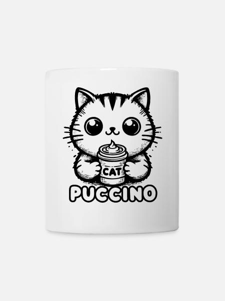 Catpuccino 1 - Tasse - Weiß
