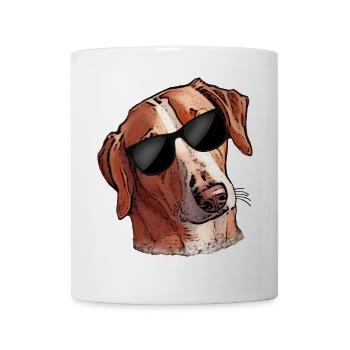 Funny Dog SAVEBRACKE Hunting Dog Sunglasses - Mug - white - Front