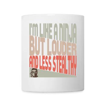 Comme un ninja - Mug blanc - blanc - Devant