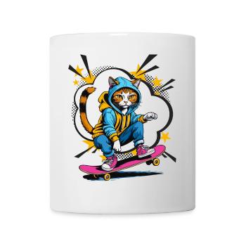 Skater Cat II: The Skateboarding Adventure - Mug - white - Front