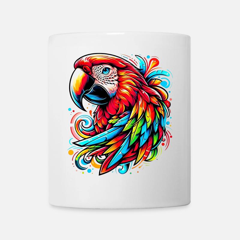 Papagei - Tasse - Weiß