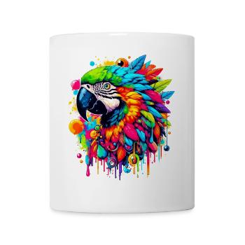 Papagei - Tasse - Weiß - Vorne