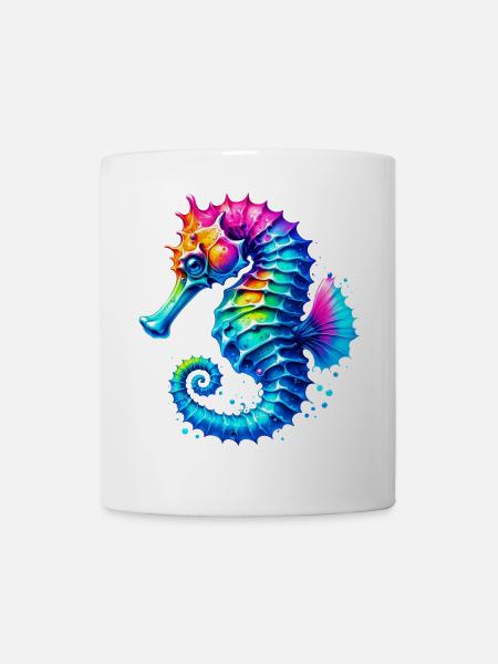 Seepferdchen - Tasse - Weiß