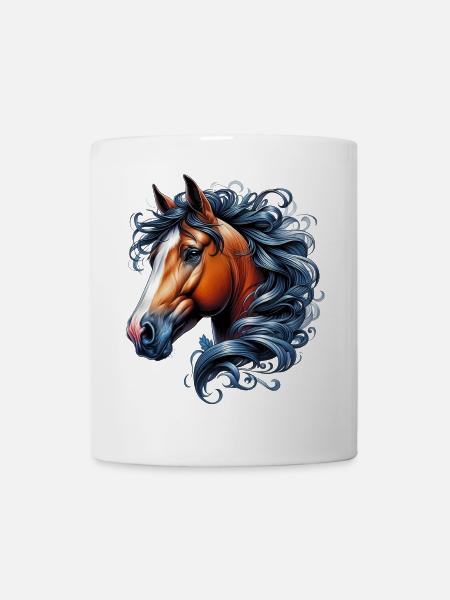 Pferd - Tasse - Weiß
