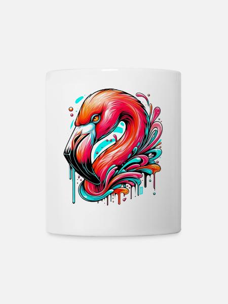 Flamingo - Tasse - Weiß