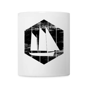 Segelyacht - Tasse - Weiß - Vorne