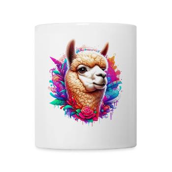 Alpaka - Tasse - Weiß - Vorne