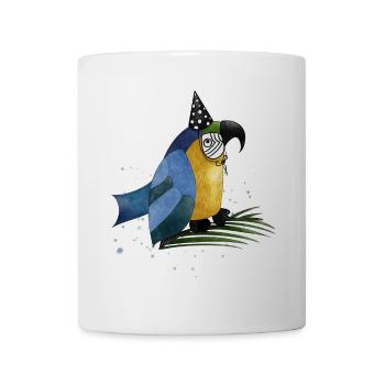 Happy Birthday Kleiner Papagei - Tasse - Weiß - Vorne