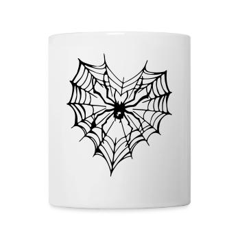 Spinnen Tattoo - Spider Tattoo - Tasse - Weiß - Vorne