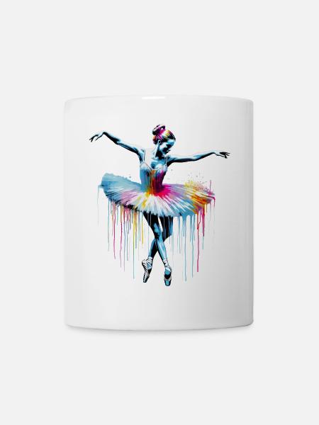 Balletttänzerin mit Tutu - Tasse - Weiß