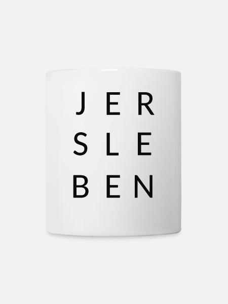 Jersleben Schritzug - Tasse - Weiß
