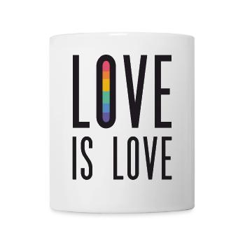 Mois de la fierté LGBT - Love is Love - Mug blanc - blanc - Devant