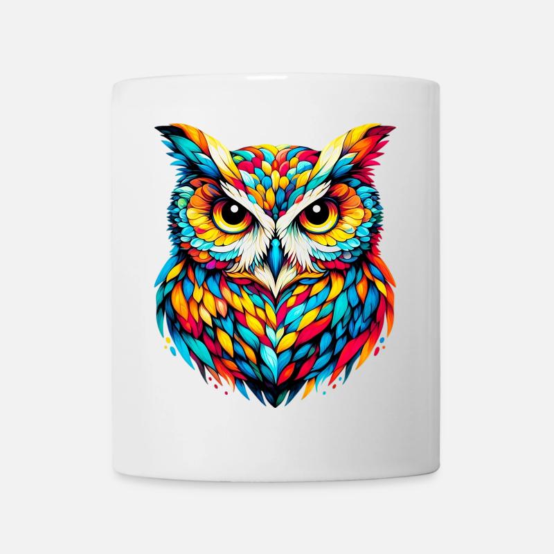 Eule - Tasse - Weiß