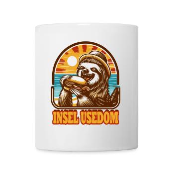 sloth Usedom T-Shirt – Ostsee Streetwear Design - Mug - white - Front