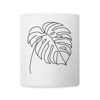 Monstera - Tasse - Weiß - Vorne