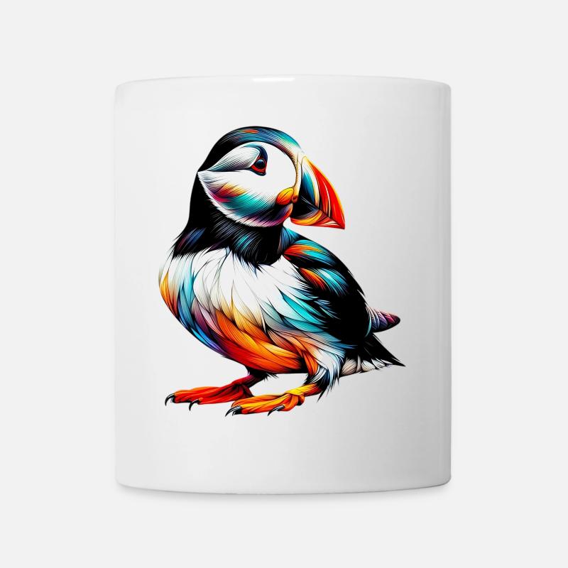 Papageitaucher - Tasse - Weiß