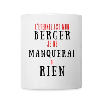 Citations existentielles en typographie noire - Mug blanc - blanc - Devant