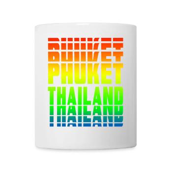 Phuket Thailand rainbow design - Mug - white - Front