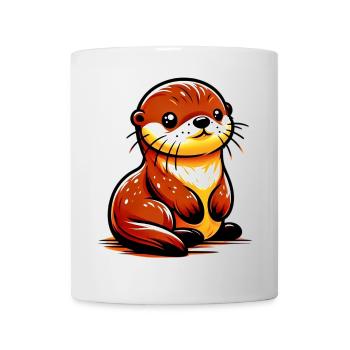 Otter - Tasse - Weiß - Vorne