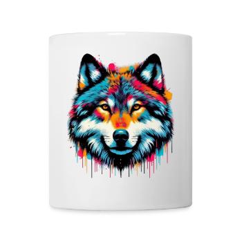Wolf - Tasse - Weiß - Vorne