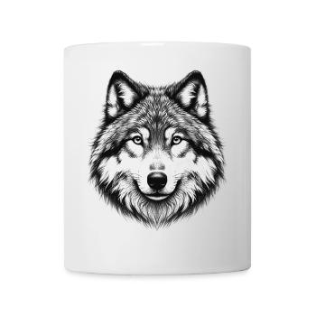 Wolf - Tasse - Weiß - Vorne