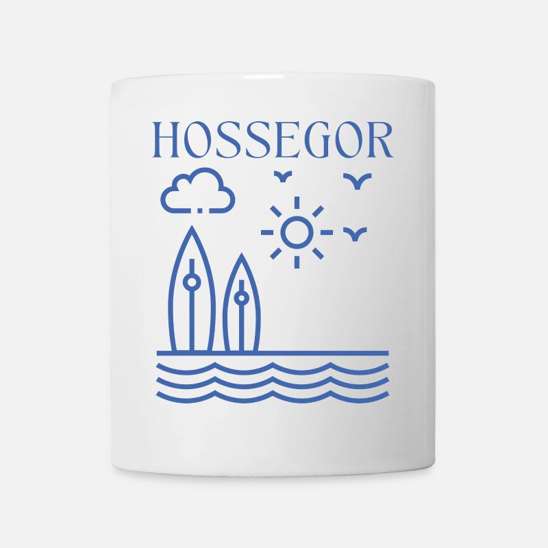 HOSSEGOR Coastal Surf Scene - Mug - white