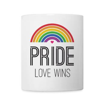 LGBTQ Pride Month - Pride. Love Wins - Mug - white - Front