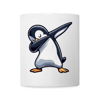 Cooler Pinguin Dabbing Tanzen Entspannt Spass - Tasse - Weiß - Vorne