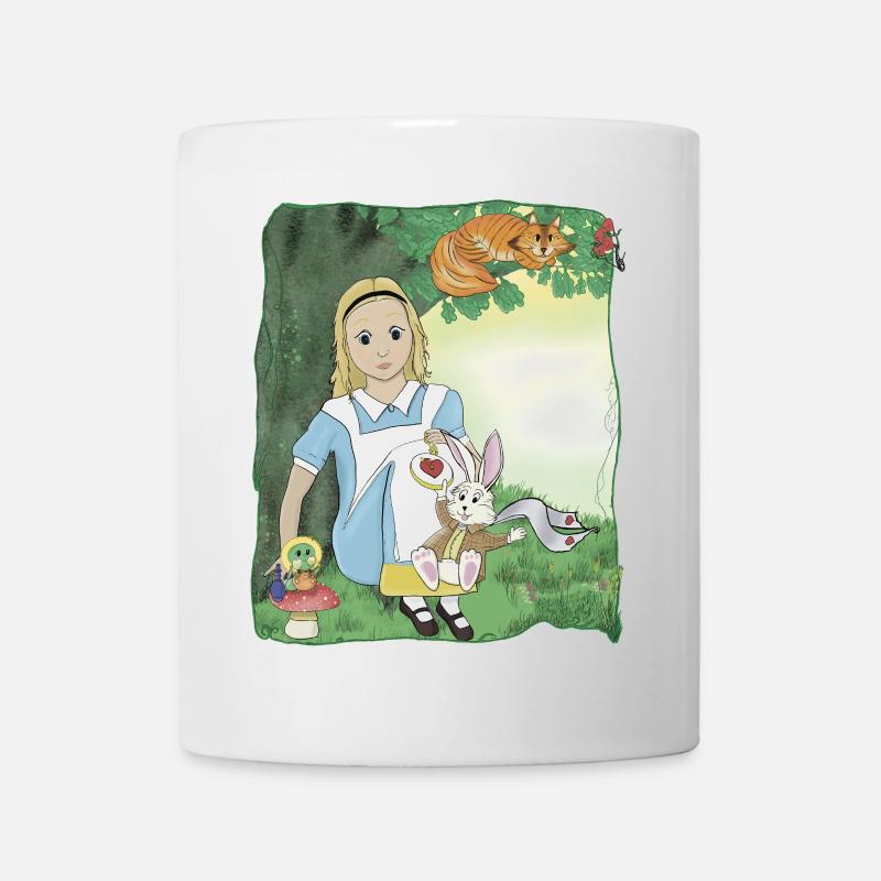 Alices Abenteuer im Wunderland - Tasse - Weiß