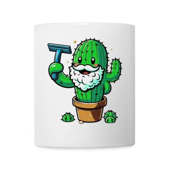 Cactus shaves his beard - Mug - white - Front