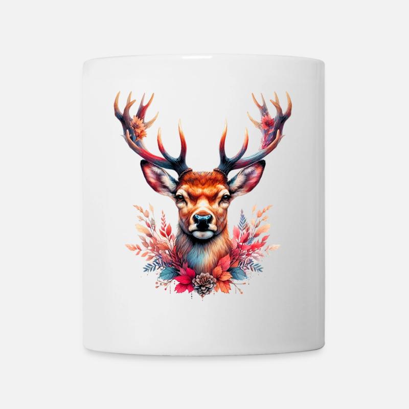 Cerf - Mug blanc - blanc