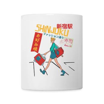 Shinjuku Shopping - Tasse - Weiß - Vorne