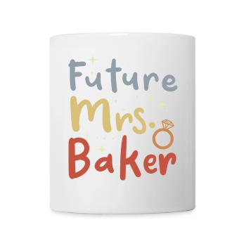 Frau Bäcker Vintage Look - Tasse - Weiß - Vorne