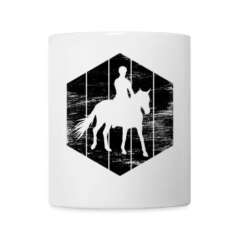 Reiten - Tasse - Weiß - Vorne