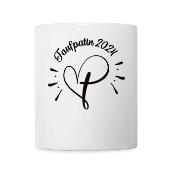 Taufpatin werden Taufe 2024 Taufpate Fragen Patin - Tasse - Weiß - Vorne