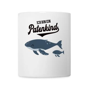 Patenkind Patenschaft Wal Motiv Pate Patensohn - Tasse - Weiß - Vorne