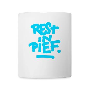 REPOS À PIEF (R.I.P.) Bleu - Mug blanc - blanc - Devant