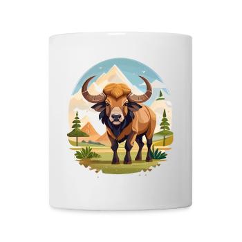Buffle - Mug blanc - blanc - Devant