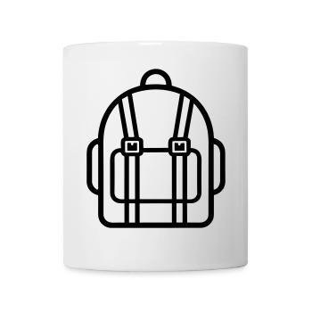Rucksack - Tasse - Weiß - Vorne