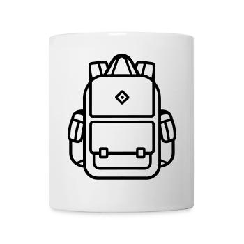 Rucksack - Tasse - Weiß - Vorne