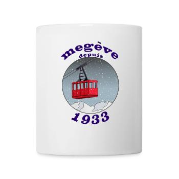 Montagnes enneigées - Mug blanc - blanc - Devant