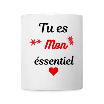 Tu es mon essentiel - Mug blanc - blanc - Devant