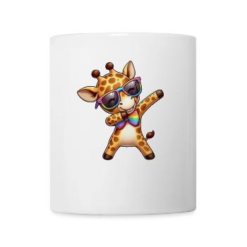 Coole Regenbogen Giraffe dabbing LGBT - Tasse - Weiß - Vorne