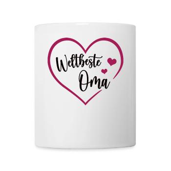 Weltbeste Oma Großmutter Best Grandma Beste Omi - Tasse - Weiß - Vorne